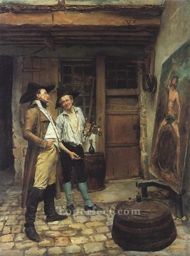 El pintor de carteles clasicista Jean Louis Ernest Meissonier Pinturas al óleo